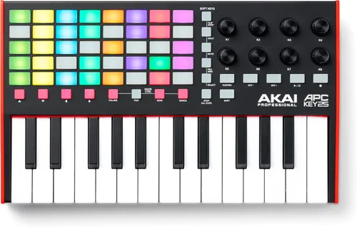 Vista 9 de Akai Professional APC Key 25 MK2 - Controlador de teclado USB MIDI de 25 teclas para lanzamiento de clip con Ableton Live Lite, 40 almohadillas RGB