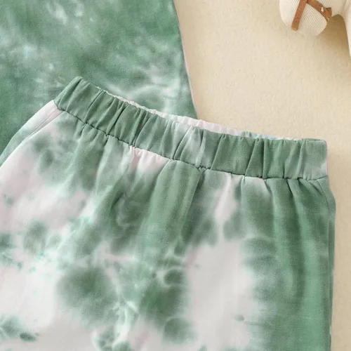 Vista 5 de Conjunto de 2 piezas de camiseta de manga corta y pantalones cortos para niños pequeños