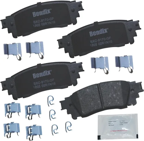 Vista 153 de Pastillas de Freno Traseras Cerámicas Bendix Priority1 CFC1510 para INFINITI QX56 2013-2011, QX80 2024-2014, Nissan Armada 2023-2017