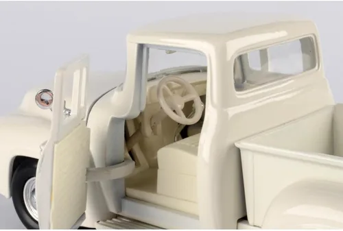 Vista 5 de Motor Max 1956 Ford F-100 Pick Up, blanco 73235AC - Coche de juguete a escala 1/24 fundido a presión