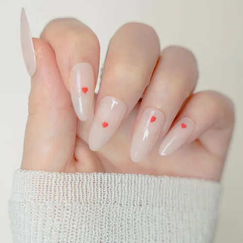 Vista 10 de 30 uñas postizas a presión de almendra, ajuste supremo y uñas de gel suave natural, 15 tamaños, kit de uñas postizas reutilizables con caja