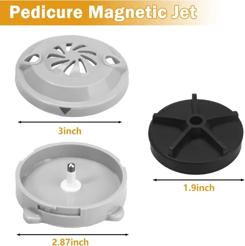 Vista 2 de BF-004 Motor de cabeza de chorro magnético sin tubería para pedicura silla de spa, pedicura jet (4 pines) compatible con silla de spa LURACO