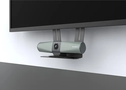 Vista 4 de AVerMedia PA511D - Cámara de videoconferencia 4K, altavoz, cancelación de eco, autoframing, certificado por zoom, red con cable y conexión de cable