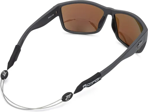 Vista 16 de Pilotfish - Correa ajustable sin cola para retenedor de lentes: para lentes de sol, lentes y gafas, Naranja (Blaze Orange), 14 pulgadas