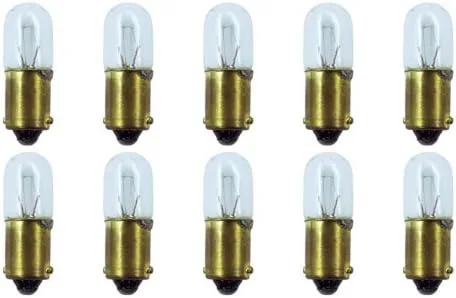 CEC Industries #1891 Bombillas, 14 V, 3.36 W, base BA9s, forma T-3.25 (caja de 10)