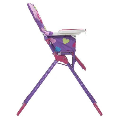 Vista 8 de Cosco Silla Alta Plegable para Niños para Bebés y Niños Pequeños (de 6 Meses a 50 Libras) Simple Fold Deluxe con Bandeja de 3 Posiciones, Silla Alta