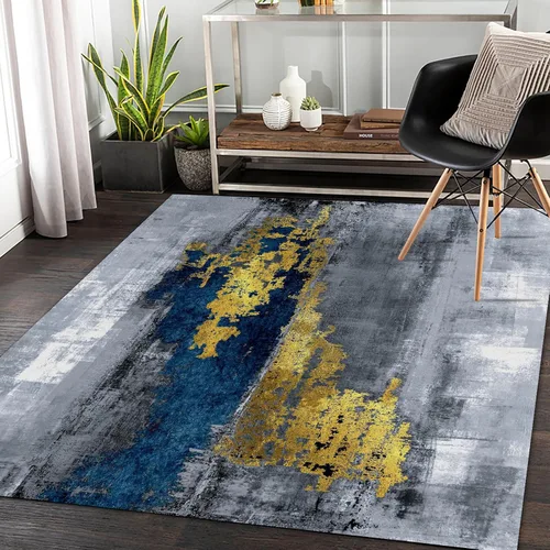 Alfombra decorativa para sala de estar de 3 x 5 pies, ideal para el hogar, dormitorio, cocina, comedor, oficina, ligera, de lujo, suave,