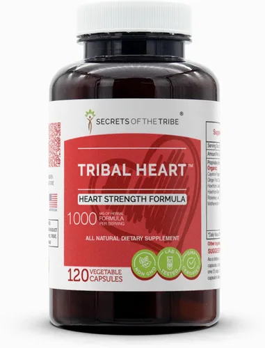 Vista 6 de Secrets of the Tribe - Corazón tribal, fórmula de fuerza de corazón, mezcla de suplementos de hierbas (60 cápsulas)
