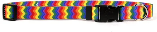 Vista 9 de Yellow Dog Design Collar de perro Chevron-Lime de 3/4 pulgadas de ancho y se adapta a cuellos de 10 a 14 pulgadas, pequeño
