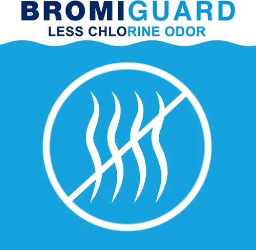 Vista 2 de BROMIGUARD Tabletas de bromo de 1 pulgada y 4 libras para spa y jacuzzi, tabletas de bromación de 1 pulgada, desinfectante químico para spa y bañera
