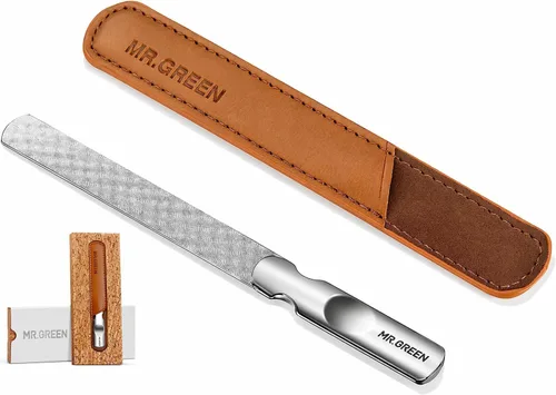 Vista 9 de MR.GREEN Brillo de uñas de cristal, limas de uñas de nanocristal y pulidor de uñas, kit profesional de herramientas de manicura de cristal para uñas