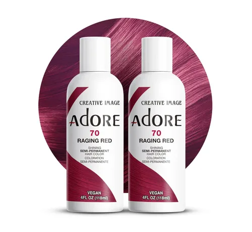 Vista 18 de Adore Tinte semipermanente morado para el cabello, vegano y libre de crueldad, 4 onzas líquidas, 090 Lavender (paquete de 1)