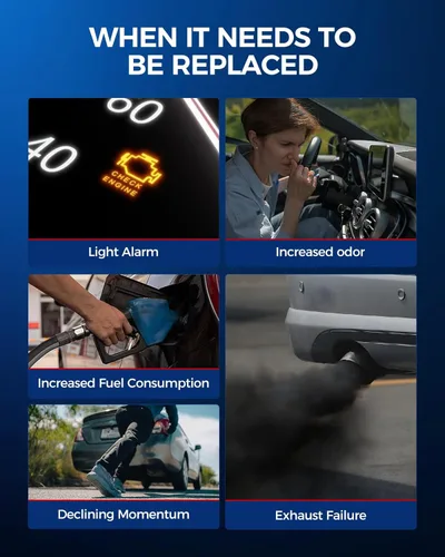 Vista 2 de KAX Convertidor catalítico de repuesto automotriz apto para entrada y salida universal de 2.25 pulgadas, reemplazo 53005 (compatible con EPA)