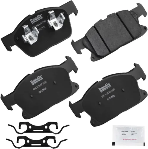 Vista 264 de Pastillas de Freno Delanteras Cerámicas Bendix Priority1 CFC430A para Modelos Selectos INFINITI G35, I30, Nissan 350Z, Altima, Juke, Maxima, Sentra