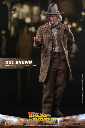 Vista 3 de Obra maestra de la película Regreso al futuro Parte 3 Dr. Emmett Brown Figura a escala 1/6