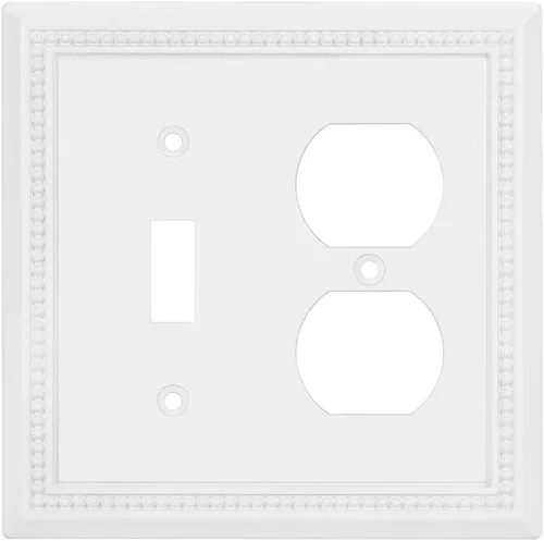 Vista 62 de Sunken Pearls - placa decorativa de pared, placa decorativa de pared, tapa de salida de la placa del interruptor, aleación de zinc sólida y duradera