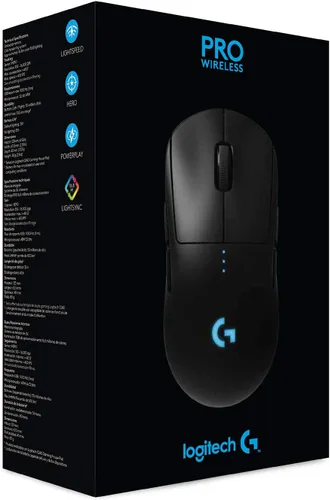 Vista 8 de Logitech G PRO - Mouse inalámbrico para juegos sensor Hero 16K 16000 DPI RGB ultraligero de 4 a 8 botones programables larga duración de la batería