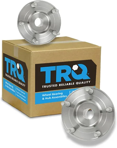 Vista 168 de TRQ Conjunto de rodamiento y cubo de rueda delantera de 2 piezas compatible con Chevrolet Trailblazer 02-09, Trailblazer EXT 02-06, GMC Envoy 02-09