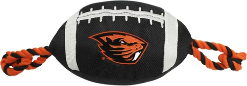 Vista 7 de Pets First NCAA Ohio State Buckeyes - Juguete de fútbol para perro, materiales de nailon de calidad resistente, cuerdas de tracción fuertes