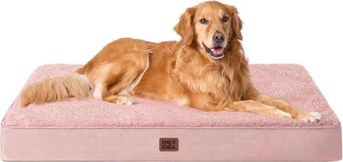 Vista 43 de EHEYCIGA Camas ortopédicas para perros grandes con funda extraíble lavable para jaula, camello, 35 x 23 pulgadas