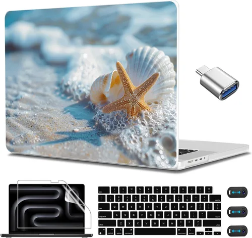 Vista 17 de CISSOOK Funda para MacBook Pro de 14 pulgadas 2025-2021 Release M5 A3434 M4 A3401 A3112 A3185 M3 A2918 A2992 M2 A2779 M1 A2442, carcasa rígida