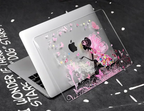 Vista 4 de UESWILL - Estuche rígido mate para MacBook Pro con pantalla Retina Patrón: Hada