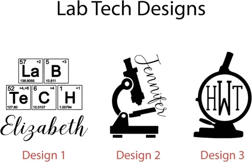 Vista 3 de Lab Tech - Vaso delgado personalizado grabado con láser de 20 onzas, regalo, vaso personalizado de tecnología de laboratorio, regalo de técnico