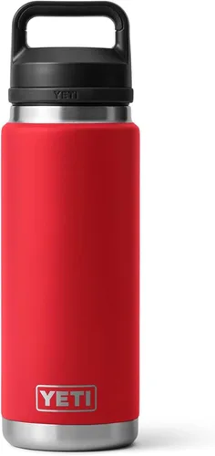 Vista 22 de YETI Rambler - Botella de 26 oz, aislada al vacío, de acero inoxidable con tapa Chug, color negro