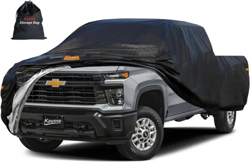 Vista 35 de Kayme - Cubierta impermeable resistente de 7 capas para camioneta, apta para todo clima, protección para exteriores contra lluvia y rayos UV, ajuste