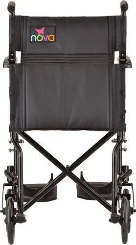 Vista 4 de NOVA Medical Products Silla de transporte de acero, (24.8 x 0.24 x 3.89), negro, 1 unidad