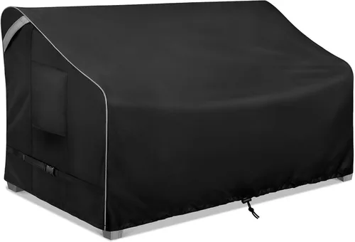 Vista 10 de COSFLY Fundas impermeables para muebles de patio, funda de sofá para exteriores, resistente, se adapta hasta 87 pulgadas de ancho x 37 pulgadas