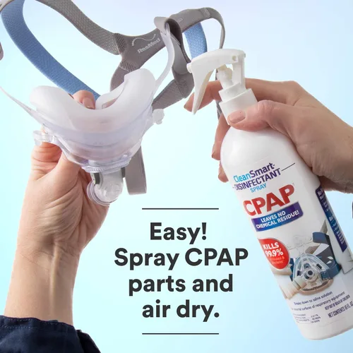 Vista 3 de CleanSmart Spray desinfectante CPAP para llevar, mata el 99.9% de las bacterias y virus en equipos CPAP, sin residuos, 2 onzas (paquete de 3)