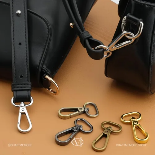 Vista 7 de CRAFTMEMORE Broches de langosta giratorios con gancho a presión, clips de moda, FS10, paquete de 10 (latón antiguo, 1 pulgada)