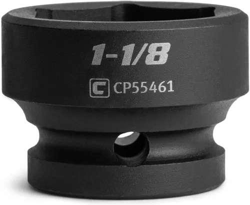 Vista 9 de Capri Tools Dado de impacto corto de 1 pulgada, transmisión de 1/2 pulgada, 6 puntos, SAE