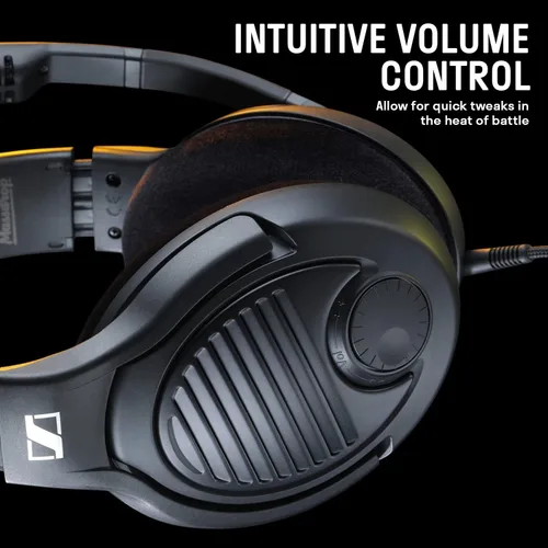 Vista 4 de Massdrop x Sennheiser PC37X - Micrófono con cancelación de ruido con diseño de espalda abierta sobre la oreja cable desmontable de 10 pies
