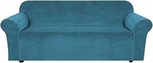 Vista 55 de H.VERSAILTEX Funda de terciopelo elástico para sillón, funda para sillón de 1 cojín para sala de estar, funda de muebles hecha de terciopelo grueso