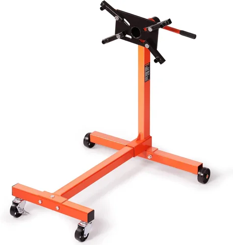 VEVOR Soporte de motor, 750 libras (3/8 Tonelada) Soporte de motor giratorio con cabeza ajustable de 360 grados, montamotor de fundición de hierro,
