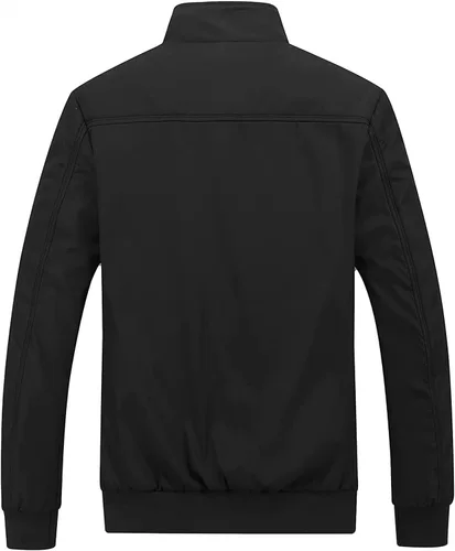Vista 3 de jacket Men's Jacket With Stand-up Collar Transition Jacket Autumn Leisure Sports Jacket Bomber Jacket Men Light For Business Leisure Outdoor Men's