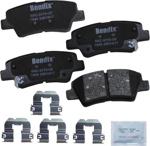 Vista 172 de Pastillas de Freno Traseras Cerámicas Bendix Priority1 CFC1510 para INFINITI QX56 2013-2011, QX80 2024-2014, Nissan Armada 2023-2017