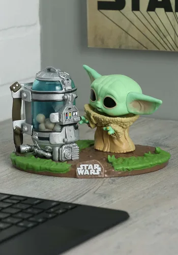 Vista 2 de Funko Pop Deluxe Star Wars: The Mandalorian - El niño con bote, multicolor, estándar