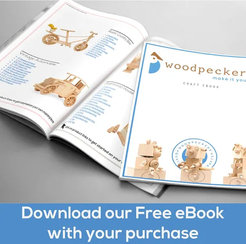 Vista 15 de Ruedas de madera maciza de 1 pulgada de diámetro para manualidades, agujero de 1/4 de pulgada, grosor de 3/8 de pulgada, paquete de 12 mini ruedas