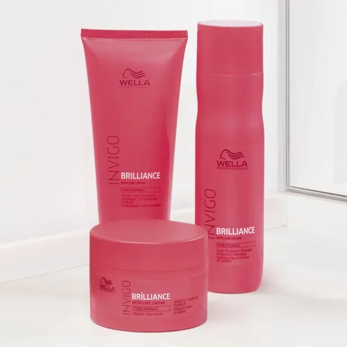 Vista 10 de Wella Professionals Invigo Brilliance Conditioner for Coarse Hair Intense Color Protection & Maintains Vibrancy