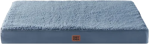 Vista 40 de EHEYCIGA Camas ortopédicas para perros grandes con funda extraíble lavable para jaula, camello, 35 x 23 pulgadas