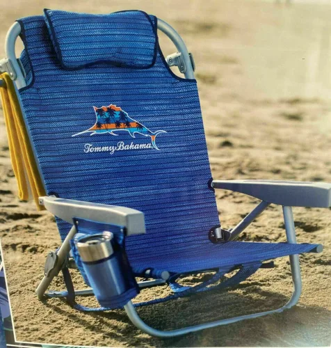 Vista 3 de Tommy Bahama 2016 Silla Mochila Hielera con Bolsa para Almacenamiento y Barra de Toalla