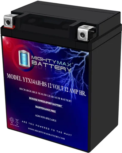 Vista 16 de Batería Mighty Max YTX12-BS - 12 V 10 Ah, 180 CCA, Batería SLA AGM para motocicleta recargable libre de mantenimiento