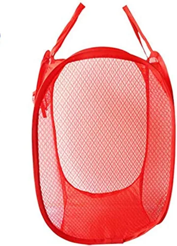 Vista 9 de DurReus Cesta de almacenamiento rectangular pequeña de malla plegable para ropa de bebé, organizador de armario, cubos de basura para habitación