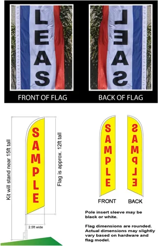 Vista 3 de Martial Arts Karate Now Enrolling Pack de 3 banderas publicitarias de plumas con picos de tierra