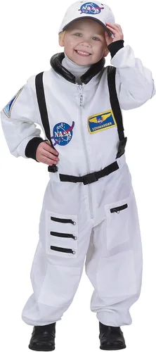 Vista 2 de Kid 's naranja Junior para disfraz de astronauta