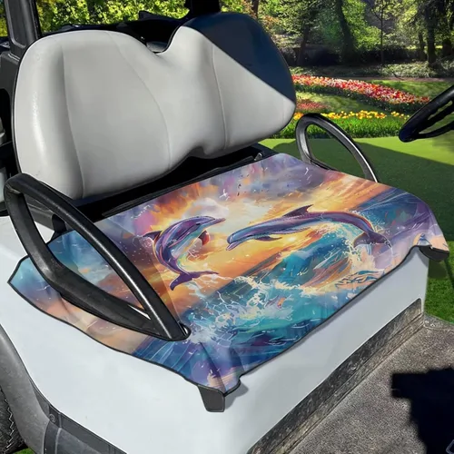 Vista 47 de Fundas de asiento de carrito de golf, lavables para carrito de golf, manta de toalla para carrito de golf, club, coche, fácil de instalar, funda