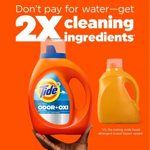 Vista 7 de Tide Ultra Odor Defense Plus Oxi - Detergente líquido para ropa, 92 onzas líquidas, 65 cargas, detergente líquido avanzado para la ropa que combate
